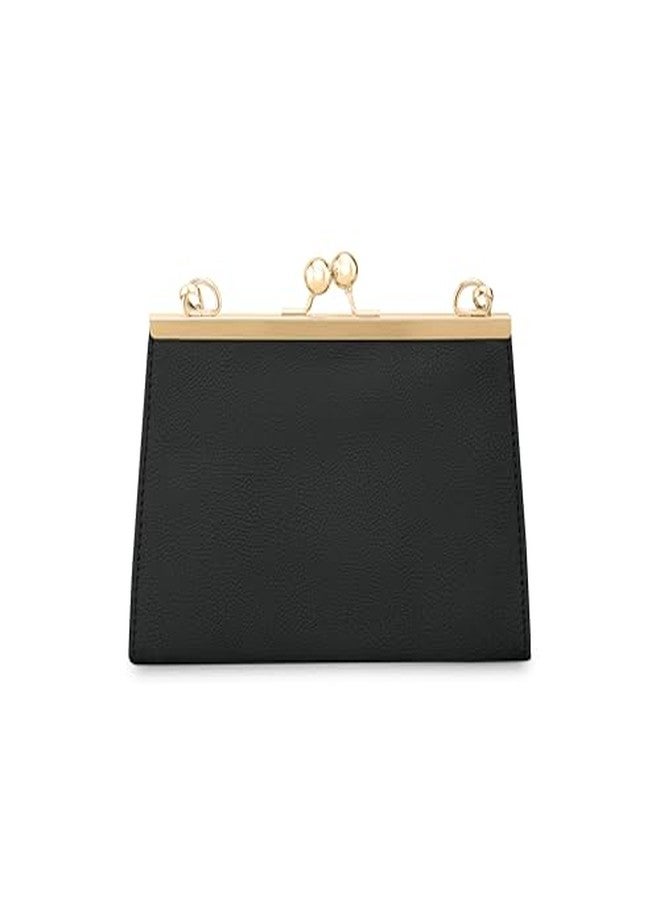 fastrack Black Party Sling Bag for Women | Faux Leather Crossbody with Detachable Strap & Sleek Hardware | Compact & Stylish Evening Bag for Parties, Dinners & Nights Out - Image 5